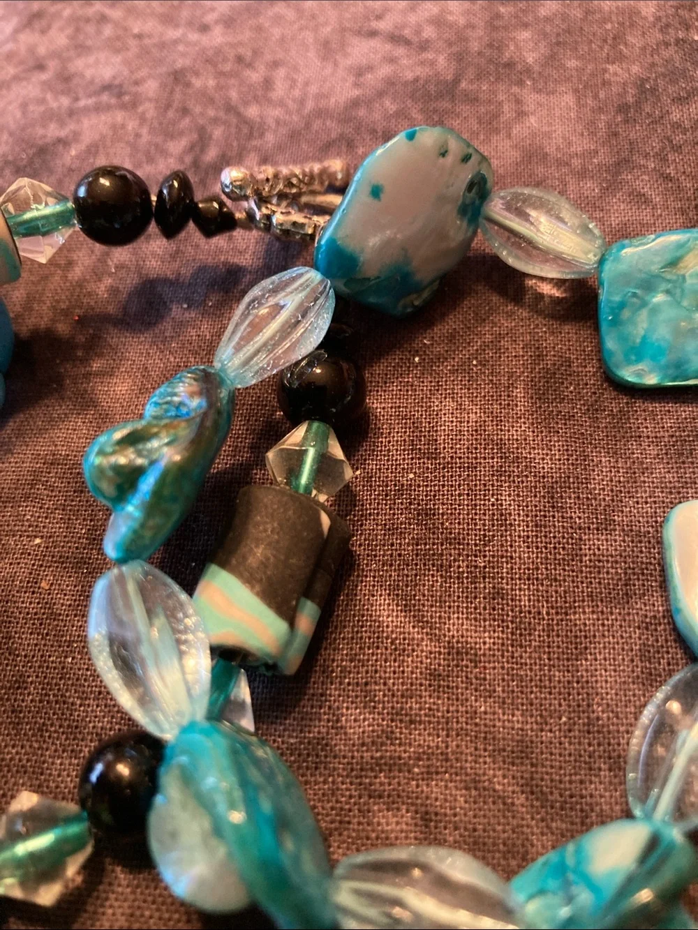 Turquoise Colored Beaded Women's Bracelet Set of 3
